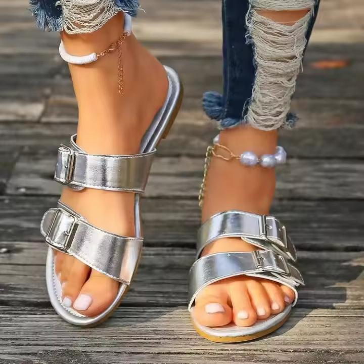 Zapatos deportivos planos de verano para mujer. - 1