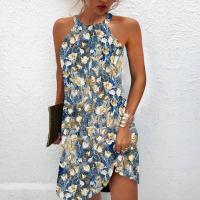BUNO-Vestidos Retro con cuello en V y estampado Floral en 3D para mujer, vestido Vintage de manga corta acampanado elegante para fiesta, vestido bohemio holgado informal para mujer - details 17