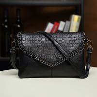Bolso Cruzado Chic y Edgy Estilo Vintage Biker con Cadena, Hebilla de Cierre de Cremallera, Doble Compartimento, Bolso de Hombro Retro y Duradero - details 0