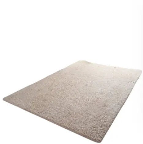Alfombra de Sala de Estar Suave de Pila Larga 140 x 200cm Color Marrón Ideal para Dormitorio, Sofá - 1