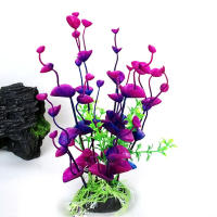 Hierba Artificial de plástico para acuario, decoración de gran criatura, adorno de flores, accesorios acuáticos - details 6