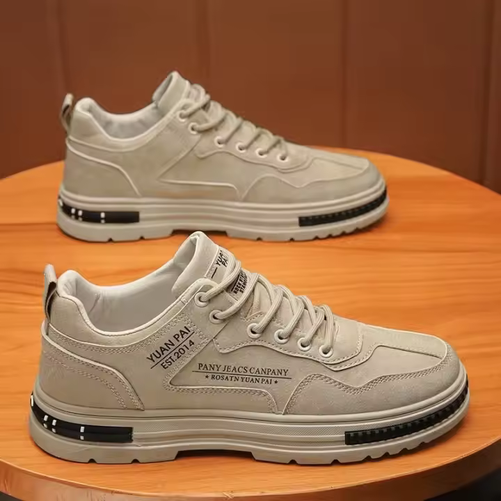 Zapatos Deportivos Antideslizantes para Hombres en Primavera Zapatos de Trabajo Transpirables con Tendencia - 1