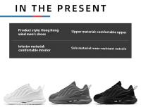Deportes informales de alta calidad para hombre con parte superior de malla transpirable, suela elástica, zapatos cómodos para caminar, zapatos de gran tamaño para el verano - details 3