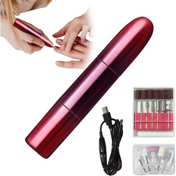 Amoladora de uñas para dedos de los pies, pulidora profesional de uñas acrílicas, modelo enchufable portátil, manicura potente, lijadora de uñas de los pies para grueso - 1