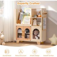 Estantería para Libros Infantiles, Color Blanco, de Madera, Varios Niveles, con Zona de Almacenamiento de Juguetes, Armario Infantil para Grandes Libros de imágenes, Muebles Infantiles - details 14