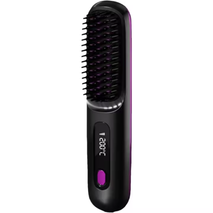 Bwaliffury Cepillo Alisador de Pelo Mini Cepillo Portátil 248°F-446°F 9600mAh - 1