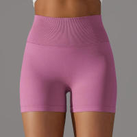 Pantalones cortos de yoga para mujer, pantalones cortos Fiess para correr, ciclismo, transpirables, cintura alta, entrenamiento, gimnasio, verano - details 10