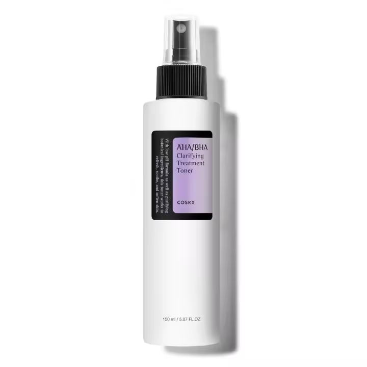 Tónico de tratamiento COSRX AHA/BHA 5,07 fl.oz/ 150 ml, spray exfoliante facial para puntos blancos, poros y piel desigual, tónico, no - 1