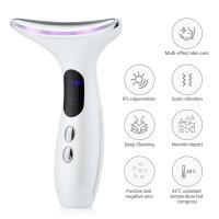 EMS-dispositivo de belleza para Estiramiento de cuello y cara, masajeador Facial LED, eliminador de papada, rejuvenecimiento de la piel, estiramiento, antiarrugas - details 3
