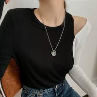 Collar Anillo Colgante Hip Hop Trendy para Mujer, Diseño Premium y Único, Collar Largo para Suéter y Sudaderas - details 7