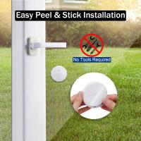 Alarma de Vibración Inalámbrica para Puertas y Ventanas Elecpow 125dB Protección de Seguridad para el Hogar Sensor Anti-Robo con Alarma de Ruptura de Vidrio - details 5