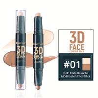 Corrector de ojos en barra de doble punta de 2 colores, corrector de color, resaltador de contorno, sombra facial y barra de maquillaje bronceada - details 7