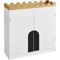 Cómoda para niños, estantería para Libros, Juguetes, Armario Auxiliar para Niño diseño de candado, Aprox. 86 x 30 x 87 cm ES - details 0