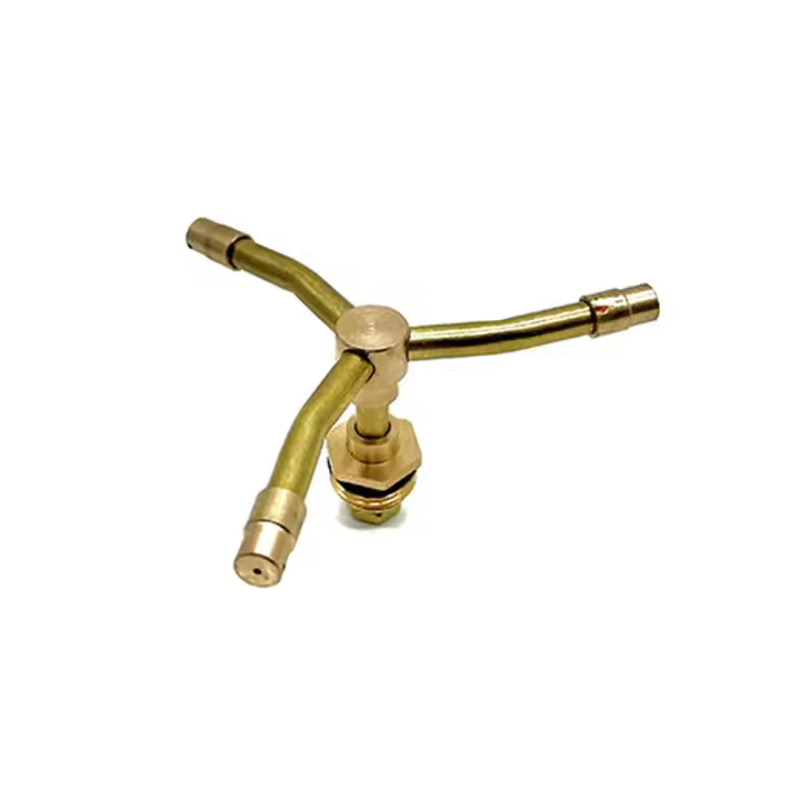 Aspersor giratorio automático de 2/3/4 brazos, cabezales de riego de 360 ​​grados y 1/2 pulgadas, boquilla de riego de latón - 1