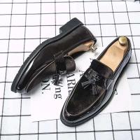 Zapatos informales puntiagudos para hombre Oxford, vestido de cuero de gamuza, superventas, moda 2025 - details 2