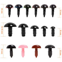 Ojos de peluche de plástico negro para muñecas, Ojos de seguridad de Ojos de piezas para juguetes, 6mm, 8mm, 12mm, DIY, Animal divertido, 560 - details 3