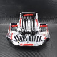 Cubierta de refrigerador de aceite para motocicleta, accesorio negro/cromo para Harley Touring Road King, Electra Street Glide Trike FLHT FLTR FLHX 2011-2015 - details 3