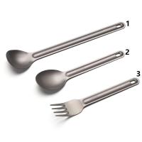 Villa de titanio ultraligera portátil, cuchara de mango largo, tenedor para acampar al aire libre, accesorios de picnic ambiental EDC, 1 pieza - details 9