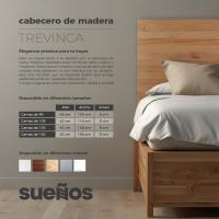 Estilo Vintage Blanco Mueble de Cama de Cabeza Tablas Horizontales Organización y Orden - details 1