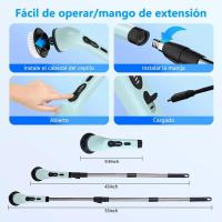 Cepillo de Limpieza Eléctrico Inalámbrico Multifuncional 9-en-1 Rotativo de Mano con USB - details 6