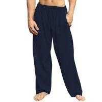 Pantalones sueltos de lino y algodón para hombre, pantalón informal de verano, Color sólido, talla grande, S-5XL - details 7