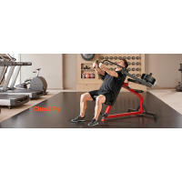 VEVOR hine, juego de prensa, banco plano inclinable ajustable con brazos convergentes independientes, equipo superior, equipo de gimnasio en casa Fiess - details 7