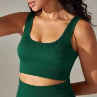 Sujetadores deportivos sin costuras para mujer, ropa interior a prueba de golpes para correr en el gimnasio, top corto, sujetador de yoga transpirable - details 21