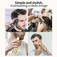 Afeitadora de barba profesional para hombres, máquina de corte de pelo, recortadora de precisión, recortadora de pelo inalámbrica, recortadora de hoja en T de espacio cero - details 5