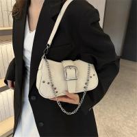 Bolso Retro Simple para axila, bolso de hombro informal de tendencia a la moda, bolso cruzado con textura informal de lona para mujer - details 11