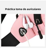 Riñonera para Hombre Mujer con Conector para Auriculares , Bolso de Cintura Deportiva al Aire Libre , Senderismo, Correr - details 5