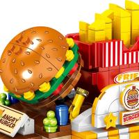 Food Ice Cream Building Blocks Truck Burger truck Bricks Mini Creative Model Puzzle Assembly Educational Toys for Girls Gifts - details 20