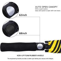Paraguas de Golf abierto automático, paraguas de palo impermeables a prueba de viento con doble dosel extragrande de gran tamaño - details 89