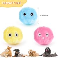 Bolas de juguete de felpa para gatos, bolas interactivas para gatos, divertido juguete de caza para gatitos, ejercicio para gatos de interior - details 3