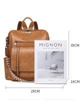 Bolso de Cuero Sintético para Mujer, Mochila de viaje, Bolso de Hombro - details 0