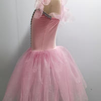 Vestido romántico largo rosa, trajes de Ballet para niños y adultos, faldas de Ballet para bebé, ropa de actuación - details 3