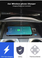 Cargador inalámbrico Qi para coche, adaptador de placa de carga rápida para teléfono celular, modificación Interior, piezas de automóvil, para B-MW serie 7, 2016-2022 - details 1