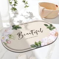 Alfombrilla absorbente de barro para inodoro, alfombrilla antideslizante para pies, resistente a las manchas, gruesa - details 4