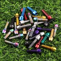 6 unids/set tornillos de manillar de bicicleta chapados en titanio M5 * 17MM perno de pinza de freno de disco de bicicleta de acero inoxidable perno de fijación colorido - details 18