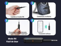 UGREEN Transmisor Receptor Adaptador Bluetooth 5.0 Transmisor 2 en 1 Conector de audio 3,5 mm para TV PC Amplificador de automóvil - details 7