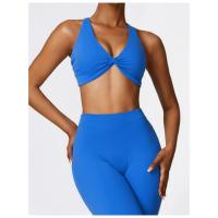 Sujetador deportivo con tirantes cruzados para mujer, sostén deportivo de realce, Top corto para Yoga, gimnasio, Fitness, transpirable - details 6