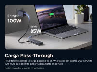 UGREEN Revodok Pro 106 Hub USB C 6-en-1, 10Gbps, HDMI 4K 60Hz, Carga PD 100W, Compatible con Thunderbolt 3, MacBook Pro/Air M3/M2/M1, iPad, iPhone 16/15 Pro Max, Galaxy S25/S24 - details 4