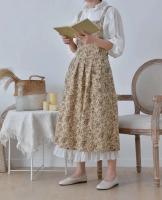 Delantal extendido ajustable con estampado coreano impermeable, delantales de cocina de algodón y babero para restaurante para mujer, tienda para hornear - details 2