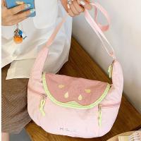 Bolso de hombro de nailon de estilo coreano informal, bolso bonito con forma de fruta, bolso cruzado, bolso de mano ligero, bolso mensajero de tela para estudiante - details 23
