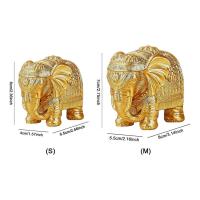 Estatua de oro grande para el hogar, oficina, elefante, adorno, estantería, soporte para TV, decoración, regalos para mujeres y mamás - details 8