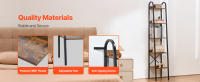 Estantería de metal SucceBuy, estilo industrial de 5 niveles, alto y estrecho. Ideal para almacenar en espacios habitables con sus estantes abiertos. - details 3
