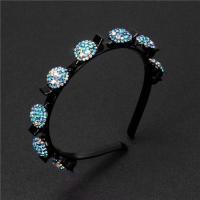 Diadema fija con flequillo de diamantes de imitación antideslizante, accesorios para el cabello dulces, bandas para el cabello con Clips, tocado de estilo coreano, Aro para el cabello brillante - details 18