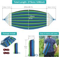 Hamacas Colgantes Hamaca de Jardín Exterior con Barra y Bolsa de Transporte 275 x 155 cm - details 43