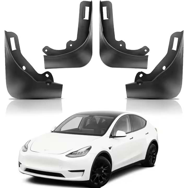 Protección contra salpicaduras de latas de barro para Tesla Model Y 2019 2020 2021 2022 2023 2024 Protección contra sedimentos de vehículos de invierno - 1