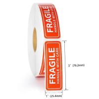 100 Uds pegatinas productos frágiles por favor manipule con cuidado suministros de bricolaje etiquetas de advertencia - details 5