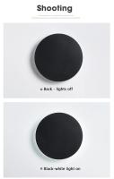 Lámpara de pared redonda para interiores/estilo minimalista moderno, mesita de noche para dormitorio, escalera, porche/fuente de luz LED, Sensor táctil de cuerpo humano - details 7